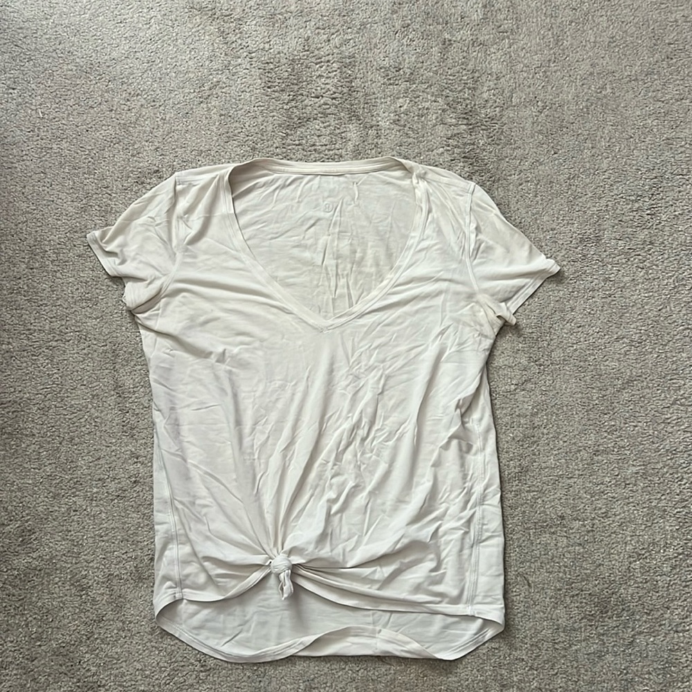 Lulu white cotton tee